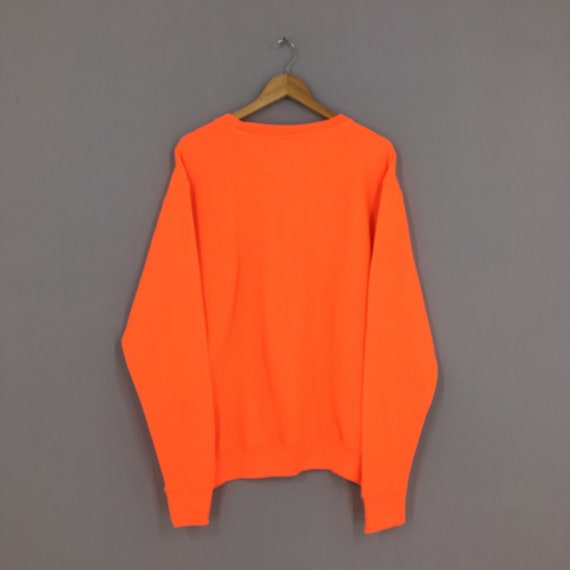Buy Vintage Plain Mill Tex Orange Sweatshirt Jumper Large