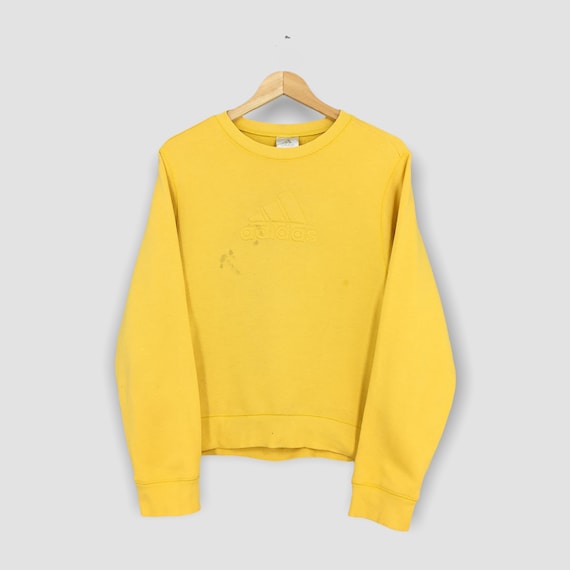 Vintage Adidas Yellow Sweater Small 90's - Etsy Finland