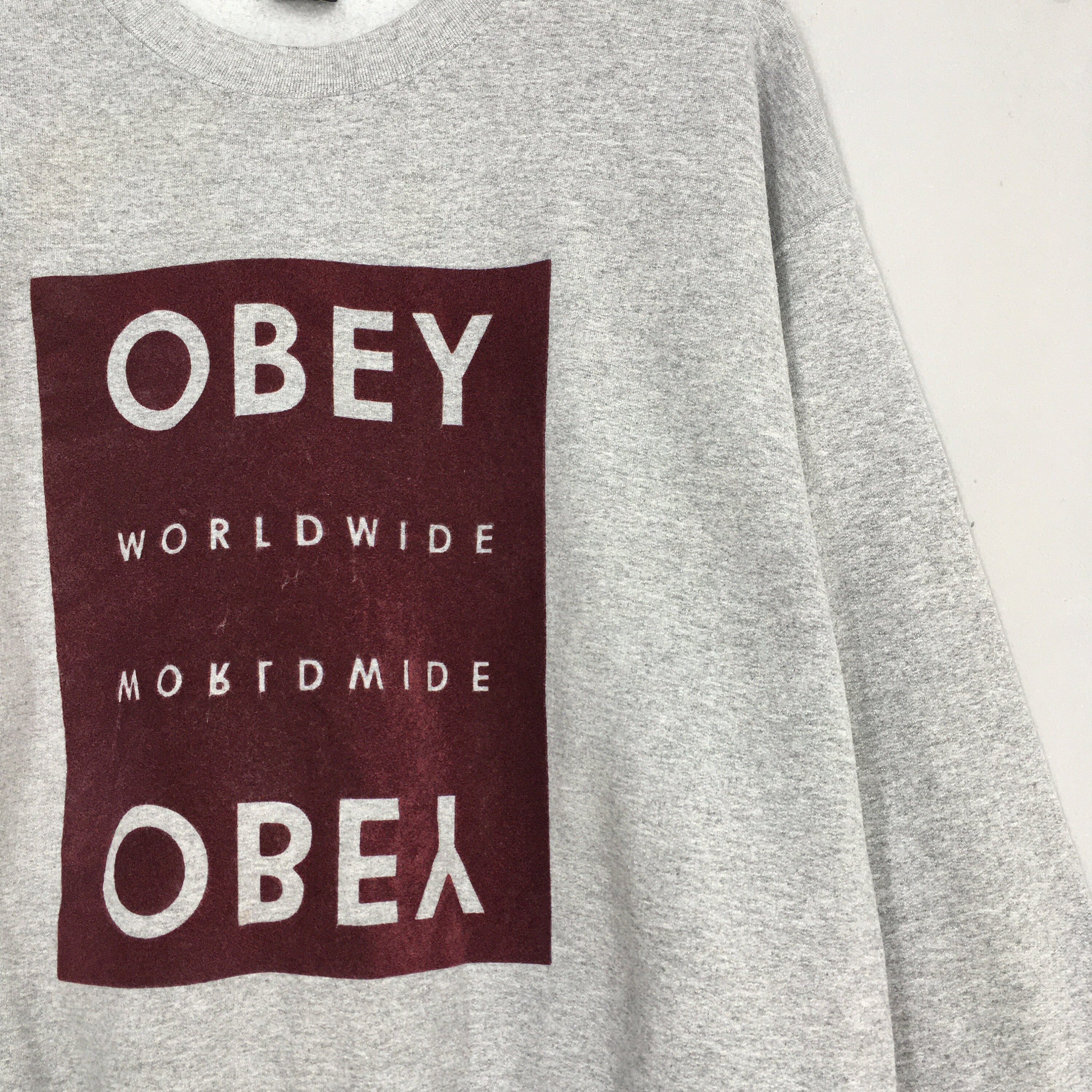 Vintage Obey Worldwide Box Logo Sweatshirt Large - Etsy