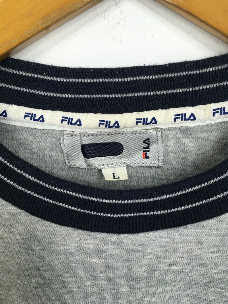 Vintage Fila Intimo Sweater Gray Large 90's Fila Biella | Etsy