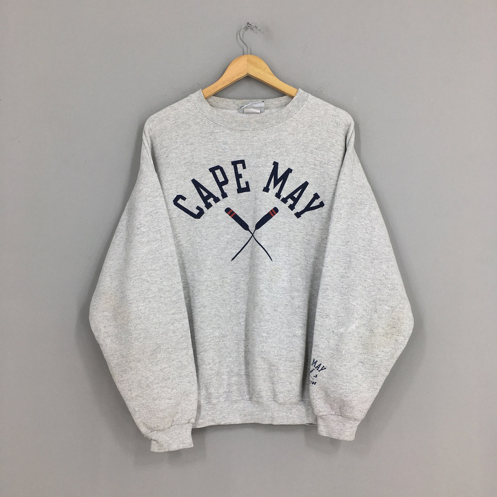 Vintage Cape May New Jersey Sweatshirt Large Gray Vintage | Etsy