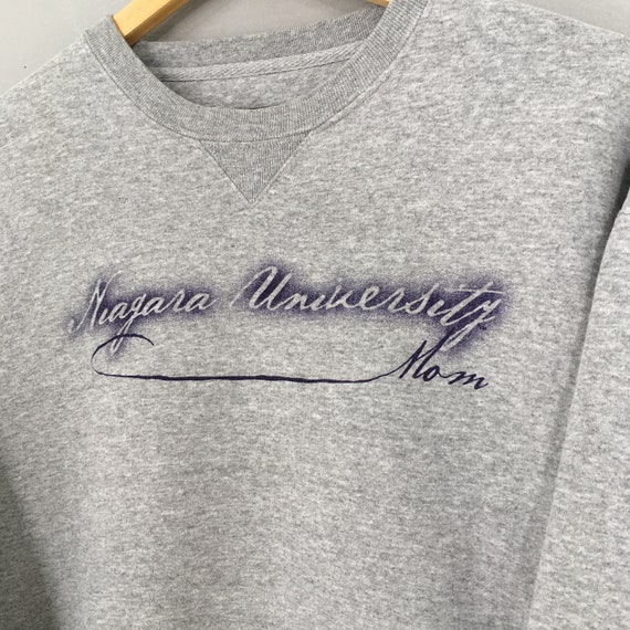 Vintage 90s Niagara University Sweatshirt Medium … - image 4