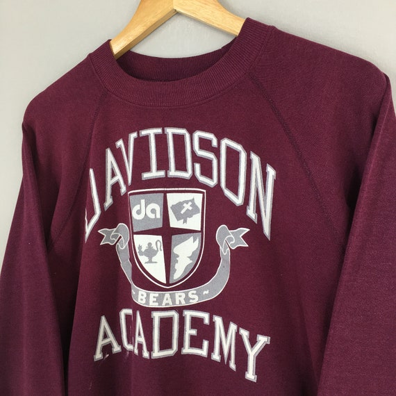 Vintage 90s Davidson Academy Sweatshirt Large Dav… - image 3