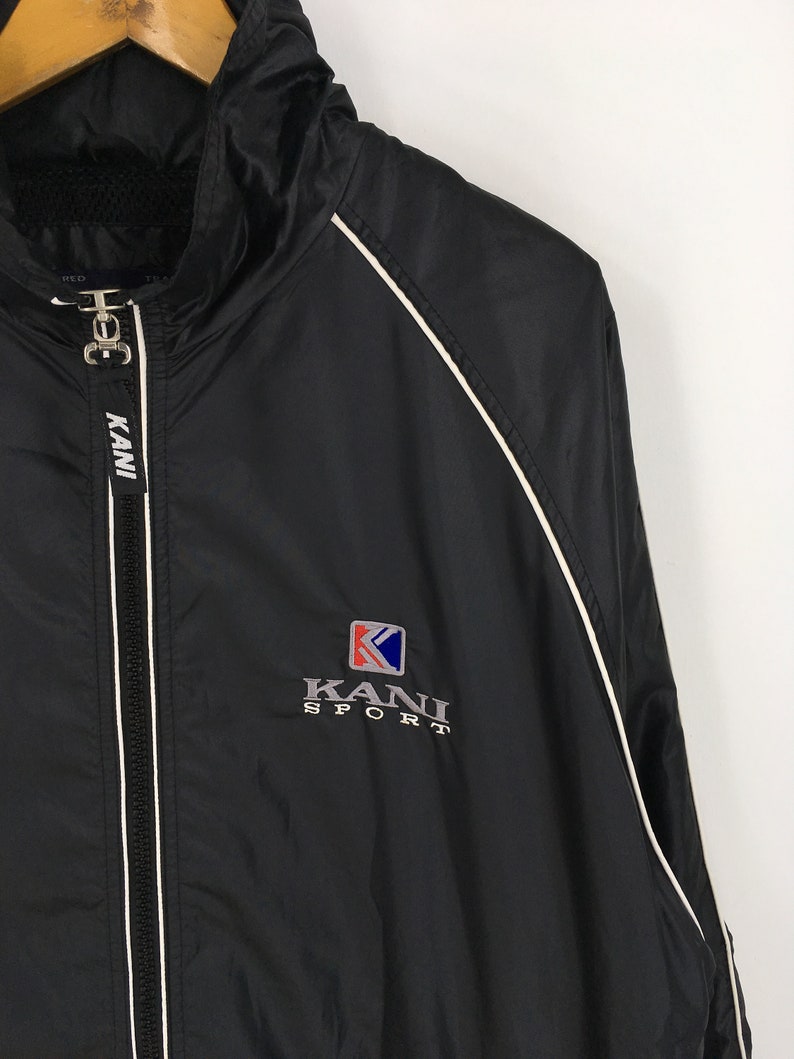 Karl Kani Sport Hoodie Jacket XLarge Vintage 90s Kani Windrunner Hip Hop Rap Fubu Streetwear Karl Kani Jeans Windbreaker XL
