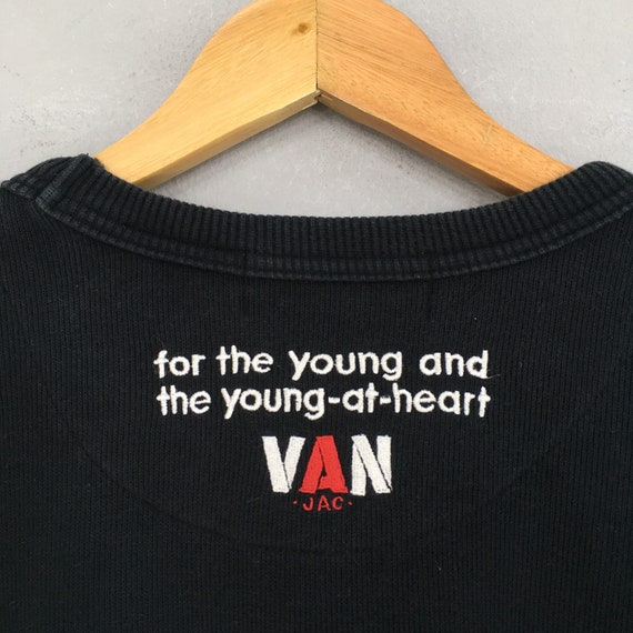Vintage 90s Van Jac Black Sweatshirt Xlarge Van J… - image 6