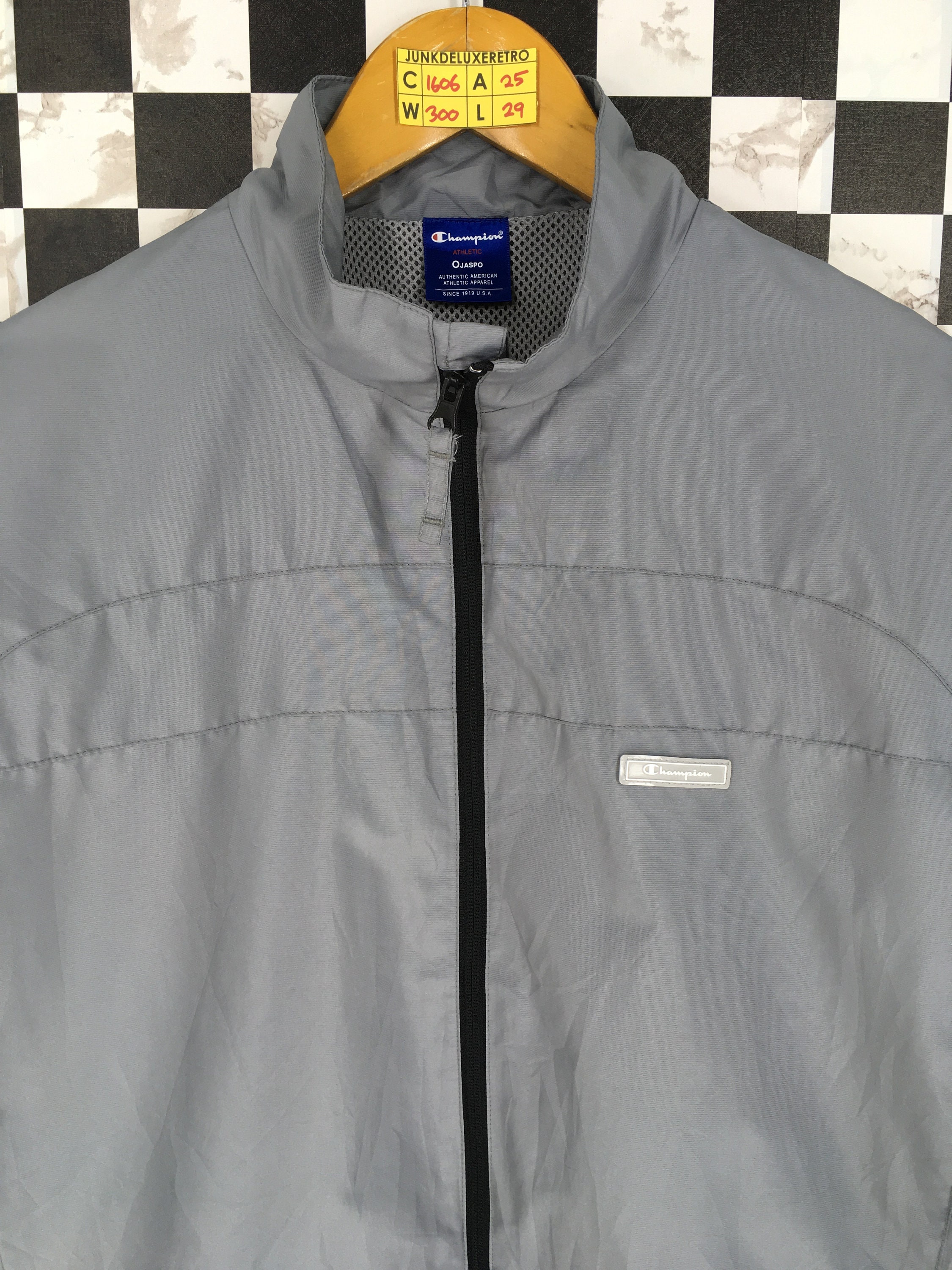 Vintage Champion Jacket Windbreaker Large 1990's Champion Etsy