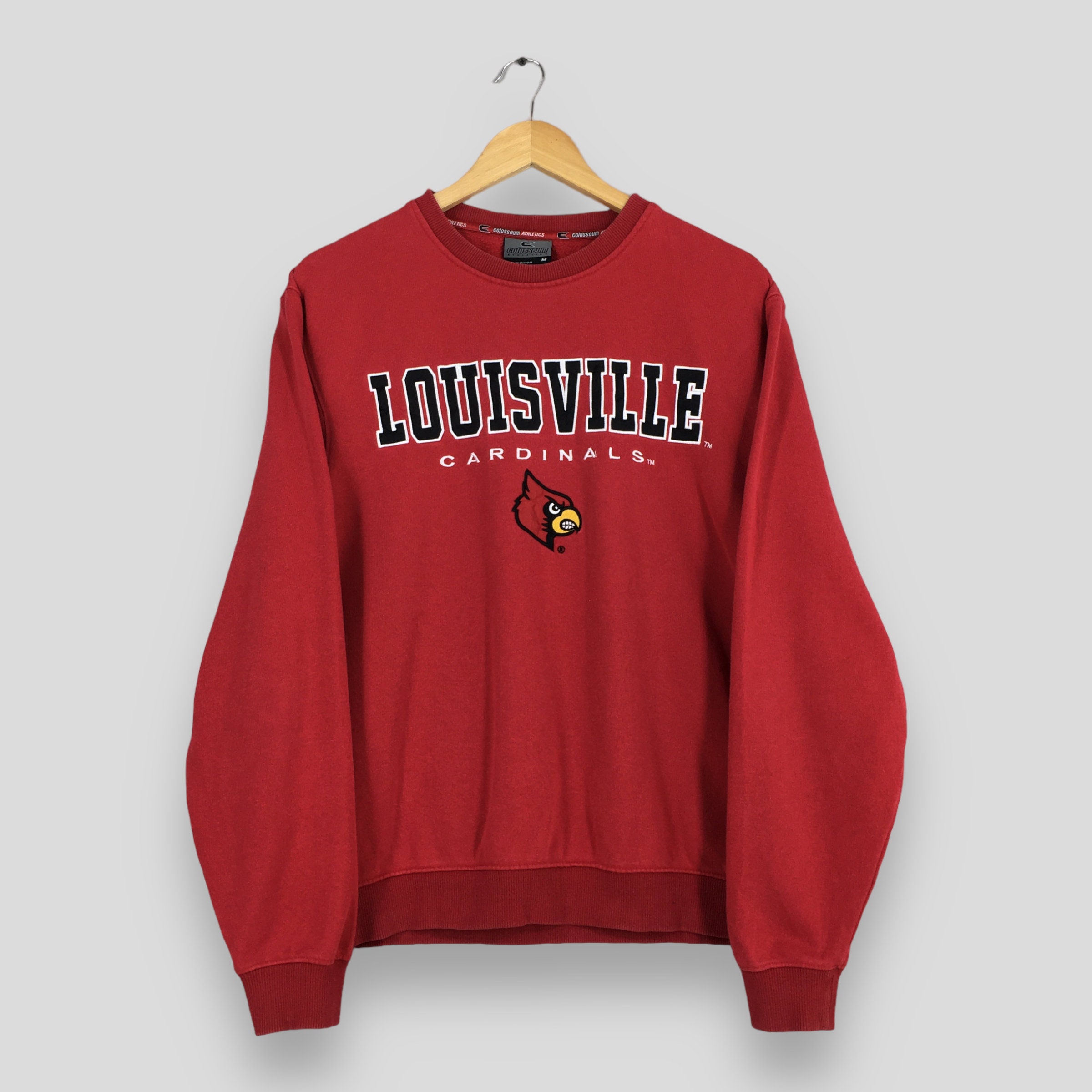 Colosseum LADIES Louisville Cardinals Red Pullover Fleece NCAA