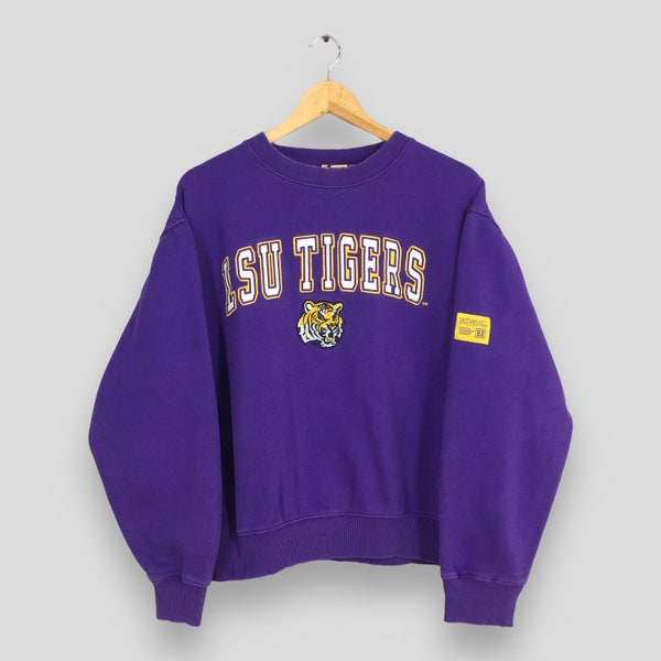 Vintage Lsu Tigers Ncaa Sweatshirt Large Louisiana State University Spell Out Crewneck Lsu Athletics Sport Jumper LSU Tigers Sweater Size L