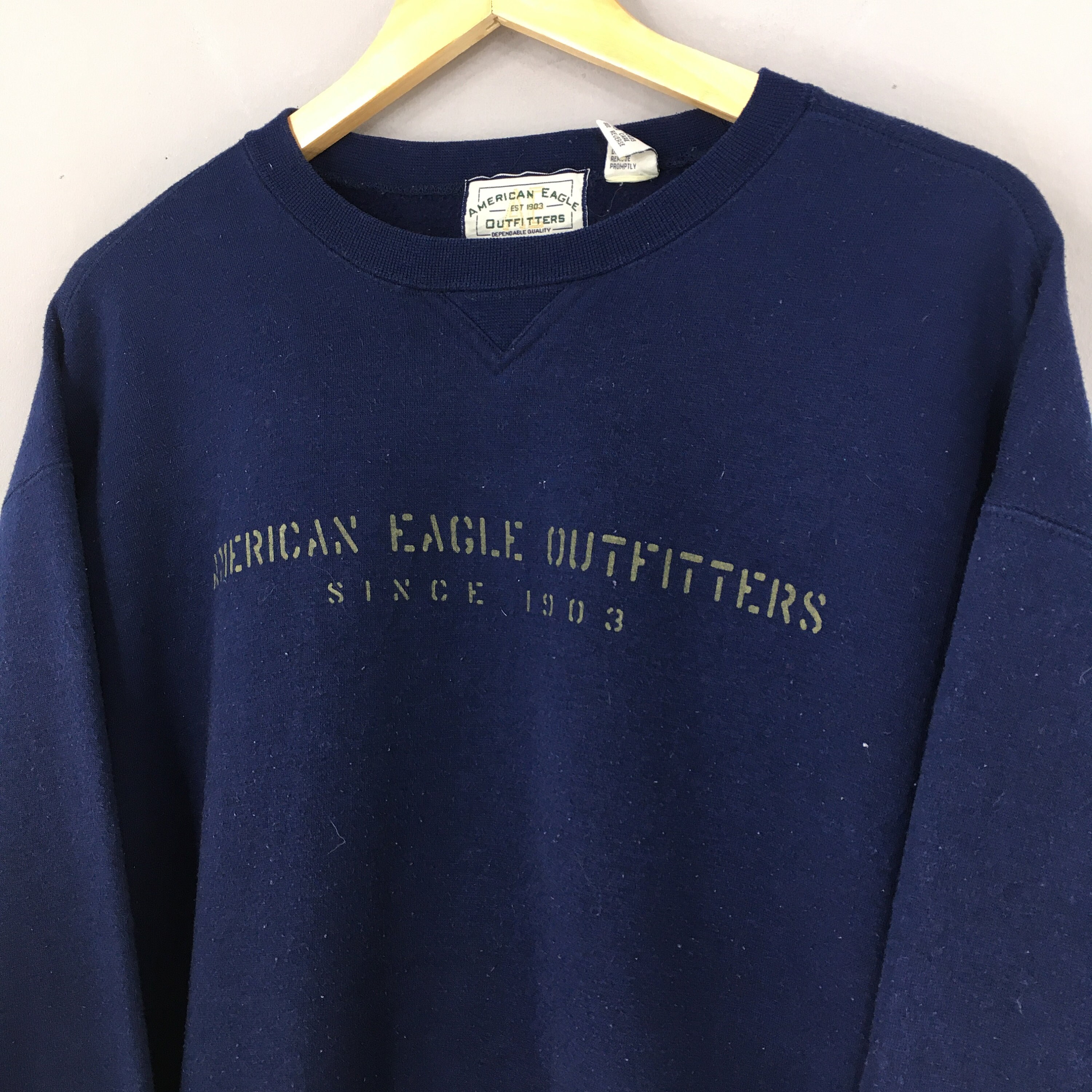 Vintage American Eagle Blue Sweatshirt Large 90s American - Etsy Canada
