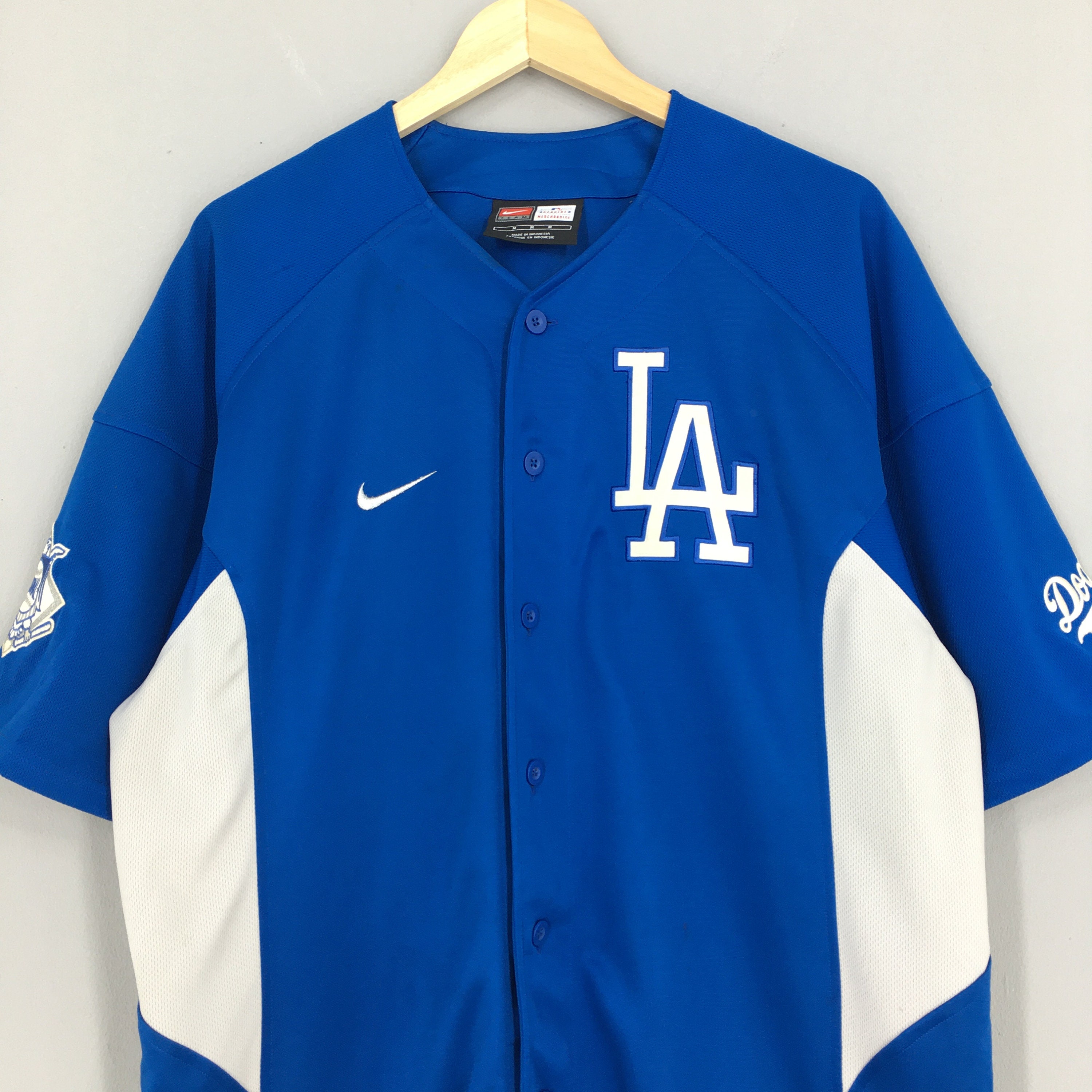 Vintage Nike Los Angeles Dodgers Baseball Jersey Medium Vintage La Dodgers Baseball Team MLB Shirt Dodgers Nike Team Jersey Size M