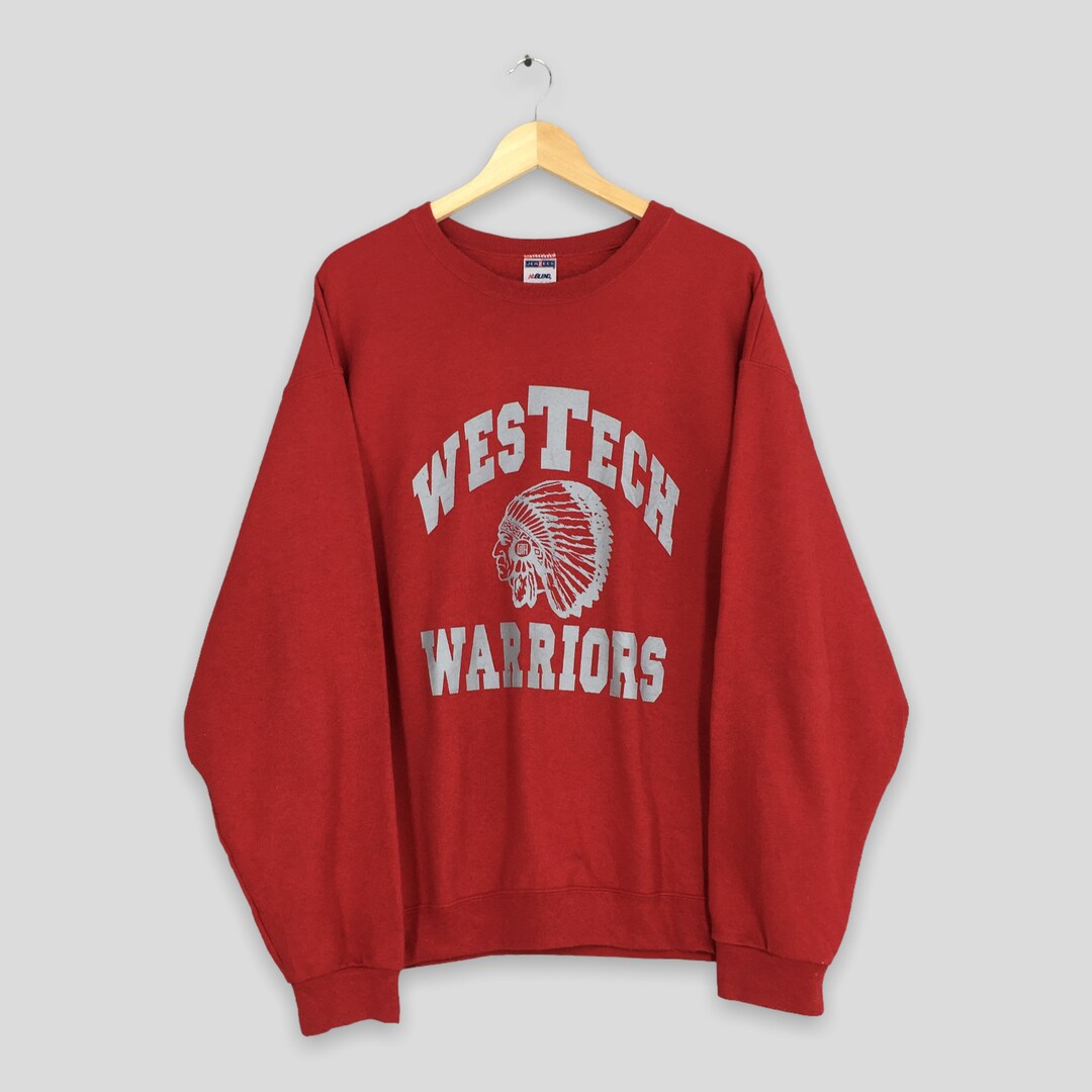 Vintage West Tech Warriors High School Sweatshirts Xlarge West Tech
