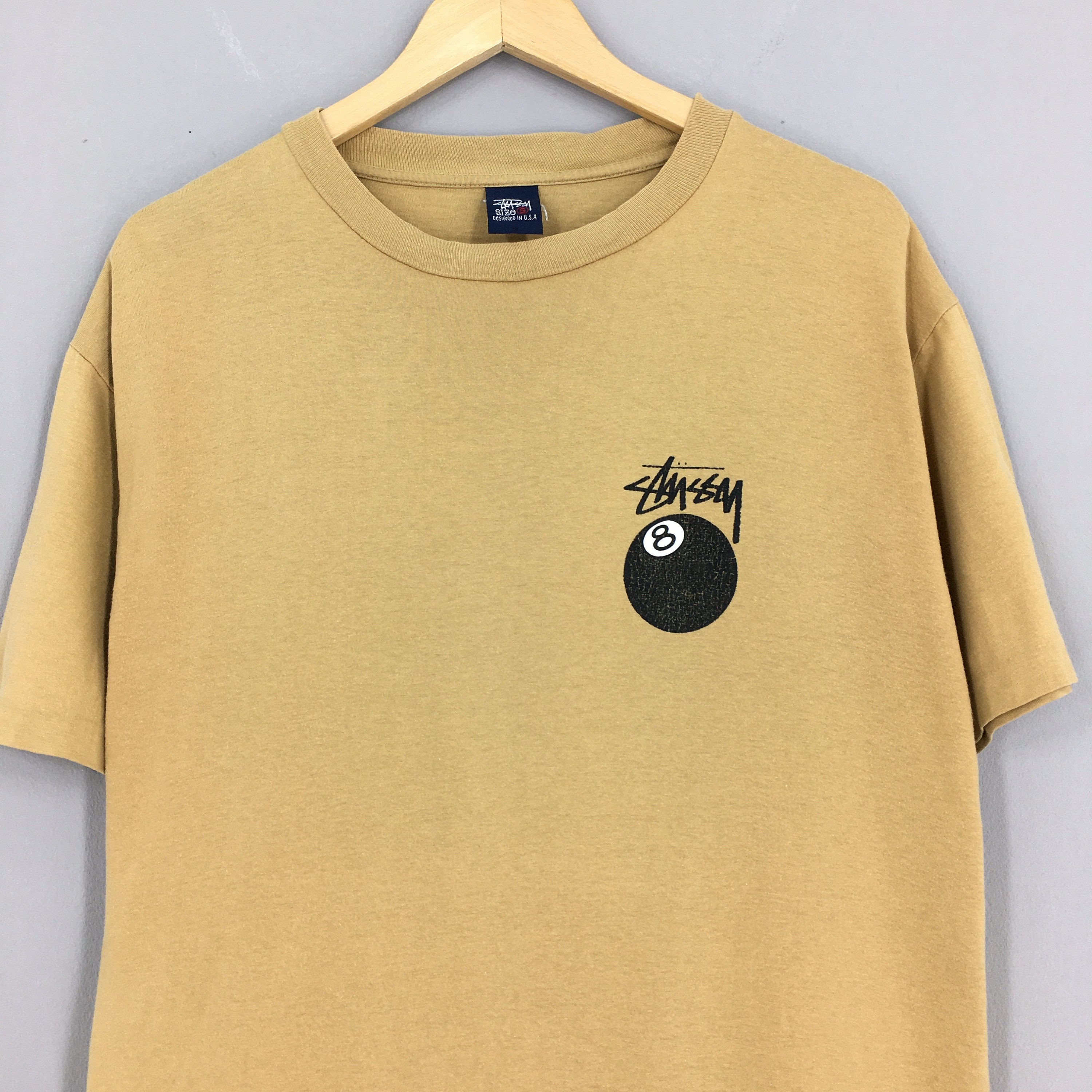 Vintage Stussy Usa Eight Brown Ball Tshirt Small 1990's - Etsy