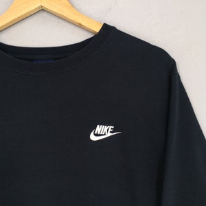 Vintage Y2K Nike Swoosh Black Sweatshirt Xxlarge Nike Mini - Etsy