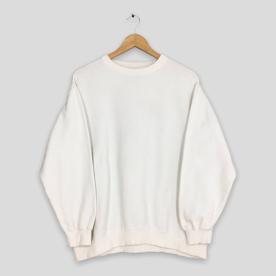 Plain white sweatshirt sale