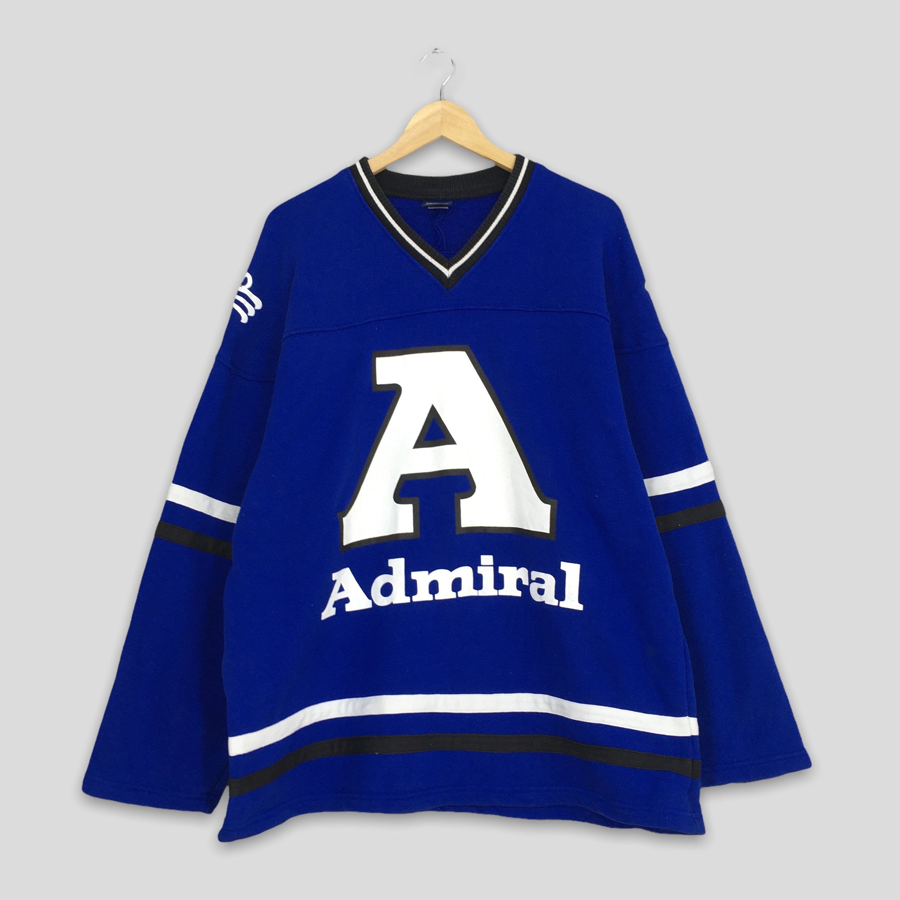 Deens Koningin verstoring Vintage Admiral Sports Blue Sweatshirt Grote Admiral - Etsy België