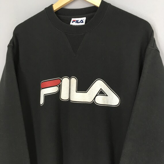 Vintage Fila Sweater Large Fila Biella Italia Big… - image 4