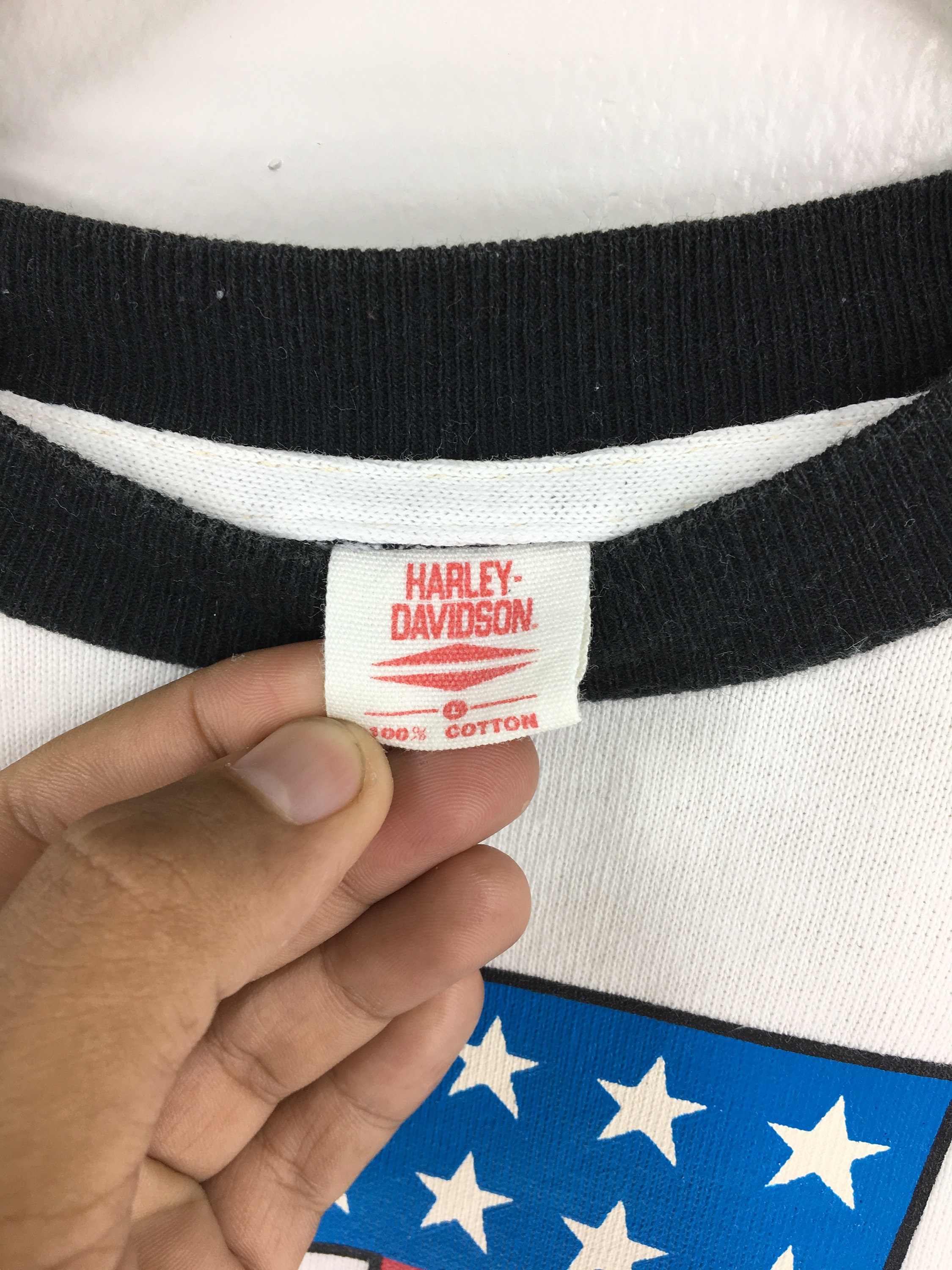 Vintage 80s Harley Davidson No 1 Tshirt White Large American - Etsy