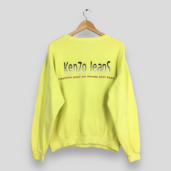 Vintage Kenzo Jeans Embroidery Logo Sweatshirt La… - image 7