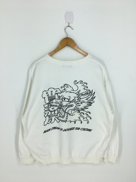 Kansai Man Dragon Head Japan Sweatshirt Large Vint