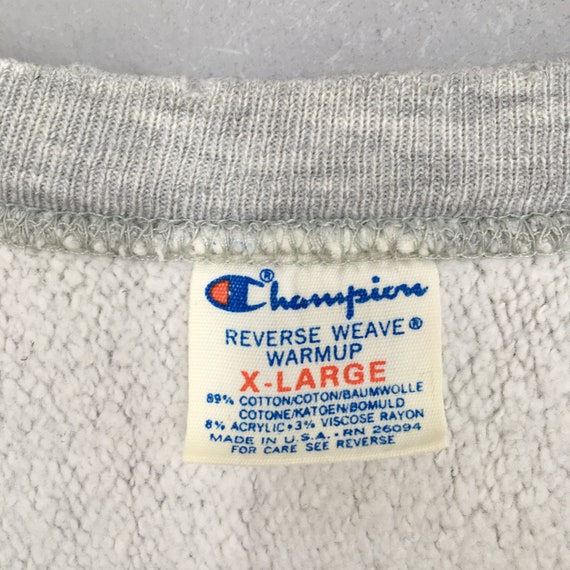Vintage 80s Champion Reverse Weave ΣΔΤ Sweatshirt… - image 4