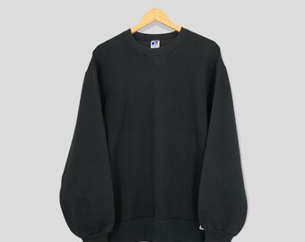 Plain Black Sweatshirt - Etsy