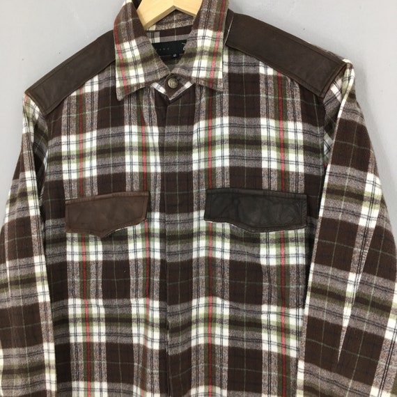 Vintage Roarguns Japan Plaid Shadow Checkered Fla… - image 4