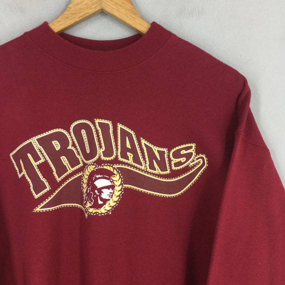 Vintage USC Trojans Football Sweater Large Univer… - image 2