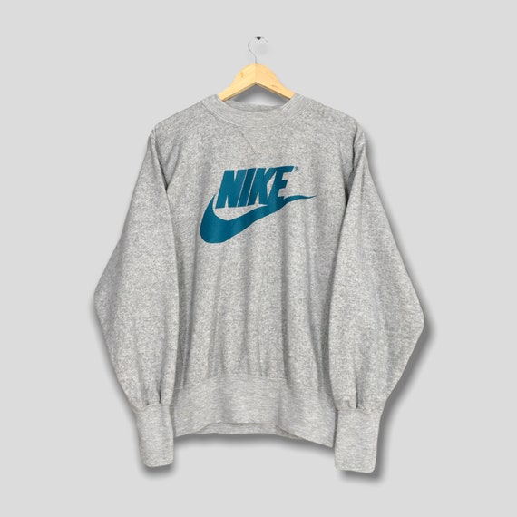 Sudadera vintage Nike Swoosh gris Sudadera la década - Etsy España