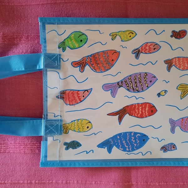 Crafts for children, shopping bag with 3 cardboard paper cards to repaint and replace, promotes creativity and is great fun!!