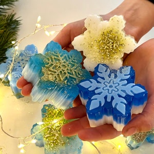 DIY Soap Set "Elsa's Finest" Ice Crystals for Kids, Ice Princess Birthday, Christmas Craft Kit, Christmas Gift