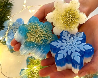 DIY soap kit "Elsa's Finest" ice crystals for children, Ice Princess birthday, Christmas craft kit, Christmas gift