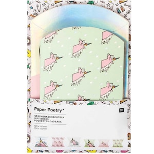 Geschenkschachteln "einhorn", 6 Stück