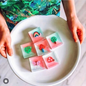 Seifen selber machen, Set,  Seifen mit Radiergummis, Seife selbst machen, Kindergeburtstag, Mitgebsel, Bastelset