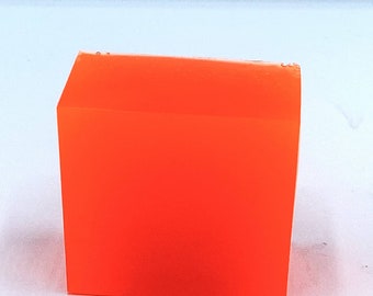 Jabón de color neón "naranja"