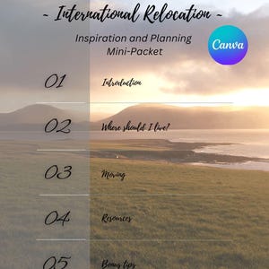 Leaving America| Moving Abroad Prep Kit| International Move| Canva Editable| Overseas Move| US Expat| Relocation Overseas| Digital Guide pdf