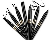 Professional black liquid eyeliner waterproof, stamp