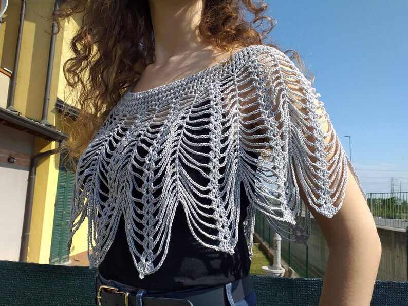 Crochet Lace Hood, La Cloak of Wedding Shoulder Covers, Cotton Shoulder