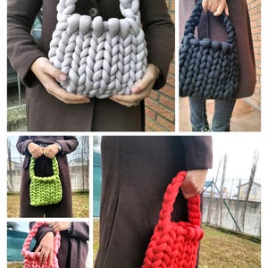 ★送料・関税込★INSTANTFUNK★Giant yarn wool-blend tote bag Giant Yarn Tote Bag - Etsy