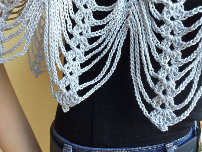 Crochet Lace Hood, La Cloak of Wedding Shoulder Covers, Cotton Shoulder