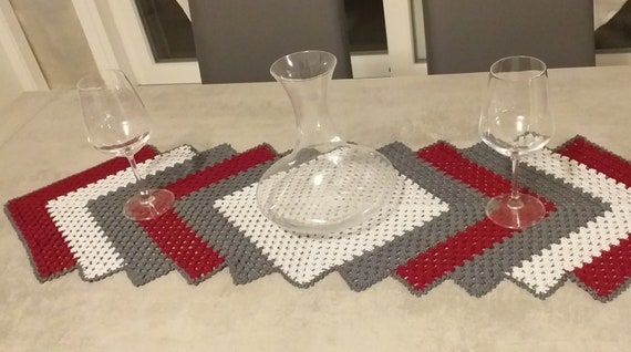 Crochet Table Runner / Oval Doily / Crochet Centerpiece 