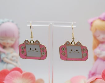 Kawaii Gaming Neko Girl Earrings