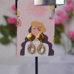 Under The Oak Tree Maxi Inspired Earrings Collection 2 Gold stud