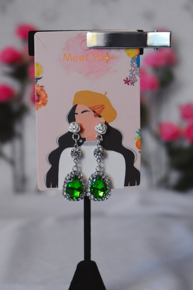 Under The Oak Tree Maxi Inspired Earrings Collection 2 Silver Rose