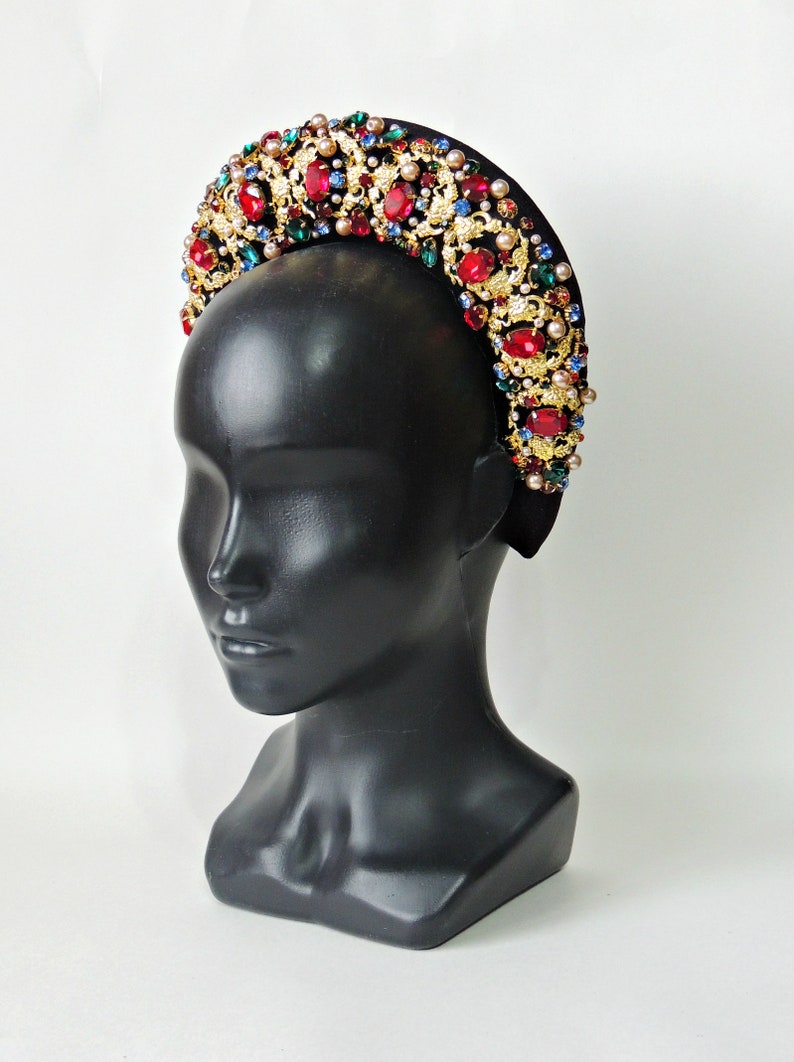 Velvet headband in large size Braid Spanish Style Deeply Etsy