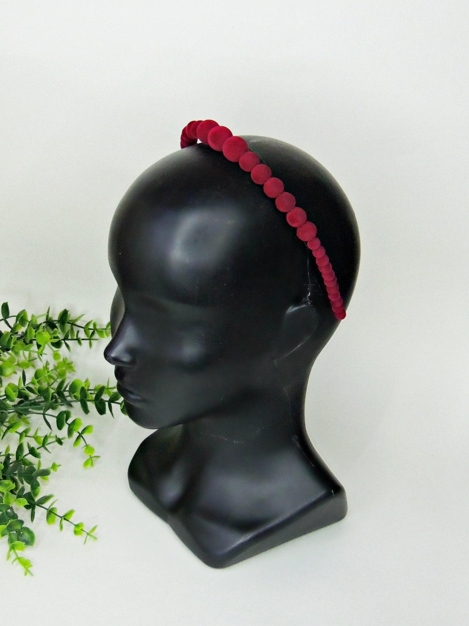 Velvet headband Braid Spanish Style Deeply Padded Hairband Etsy