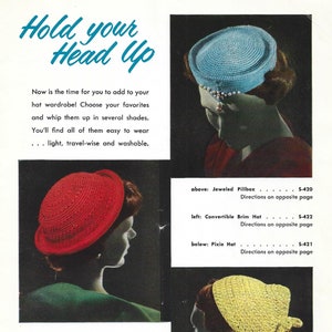 Vintage &quot;Quick Crochet&quot; 21 patterns 1953 Book No. 300 (***PDF instant digital download***) instructions to make