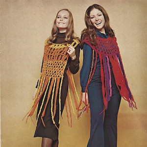 Vintage Bohemian Hippie Crochet Patterns 1960s-1970s (***PDF instant digital download***) instructions to make