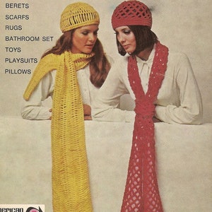 Vintage Crochet/Knit Patterns 1960&#39;s***PDF instant digital download***NOT a finished item, instructions only