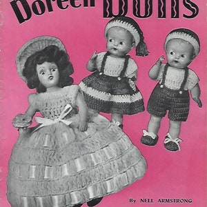 Vintage Doreen Dolls outfit Crochet Patterns 1951 (*PDF Digital Instant Download*) Instructions- easy to make
