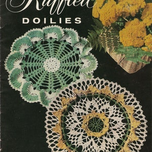 Vintage Crochet Ruffled Doilies Patterns 1940&#39;s***PDF instant digital download***NOT a finished item, instructions only